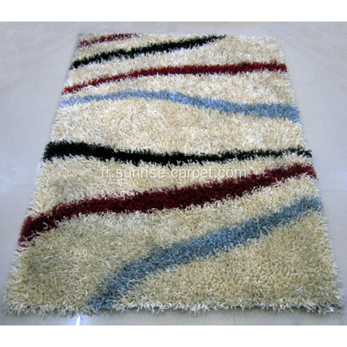 Viscose shaggy mixte couleur / design Tapis